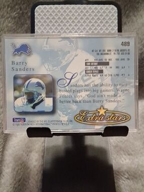 Barry Sanders Extra Stars Football Card - Blue/White